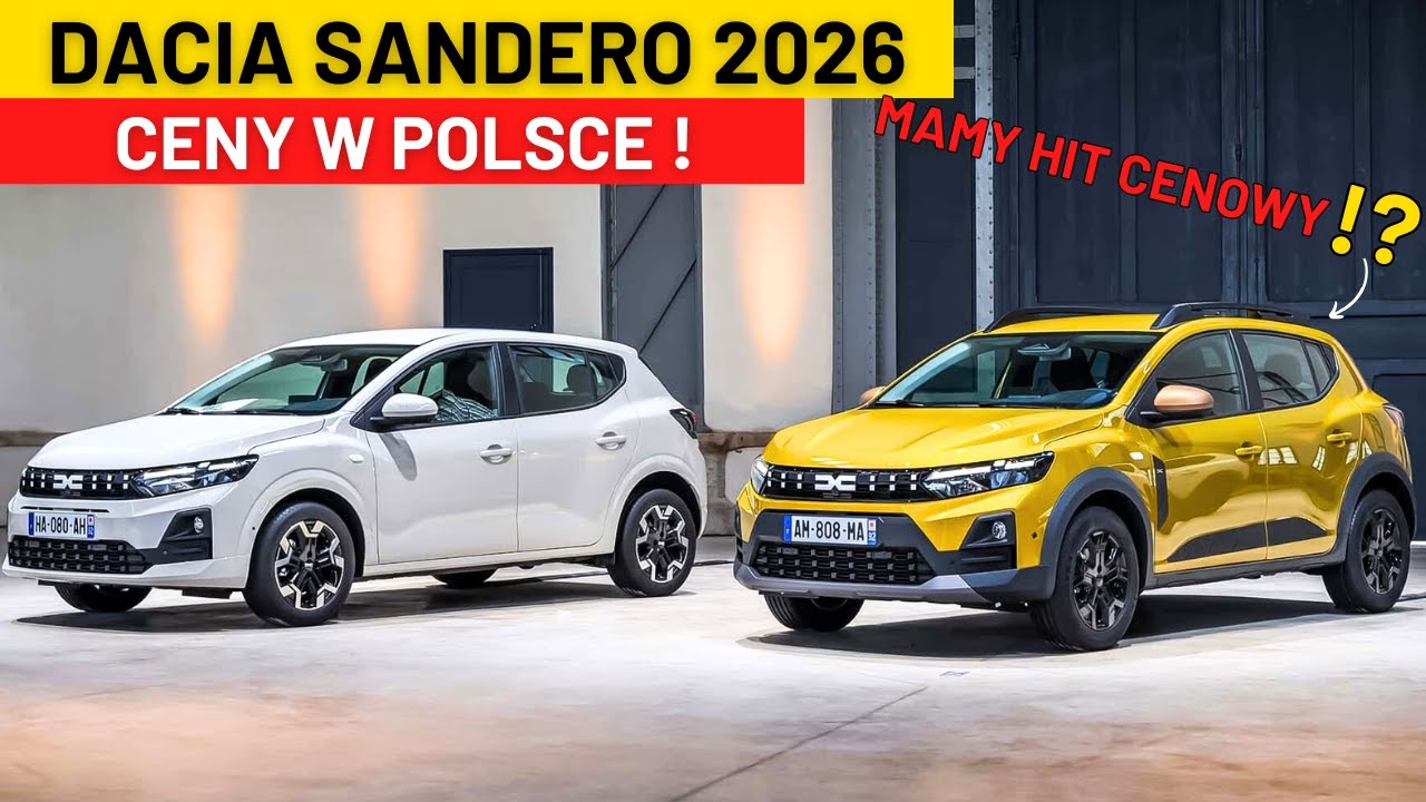 DACIA SANDERO 2026 - CENY W POLCE