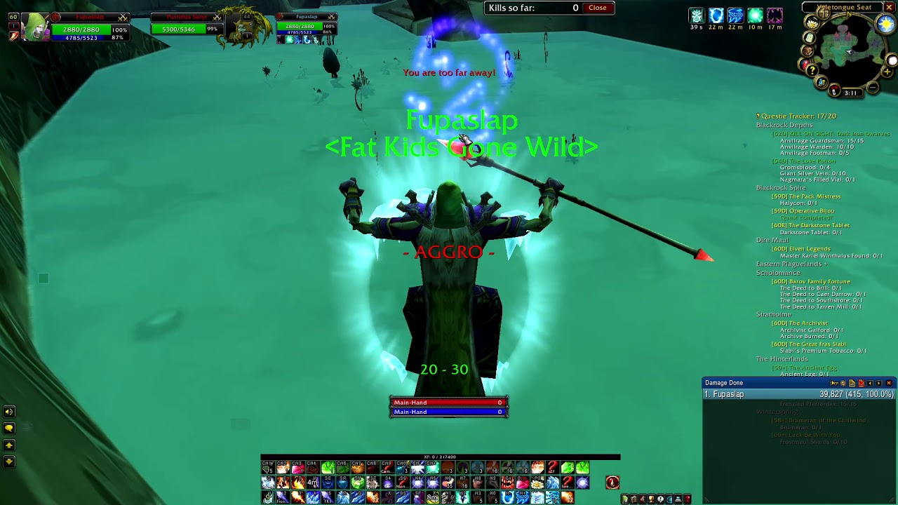 Classic Wow 180-200 Mob Maraudon Pull