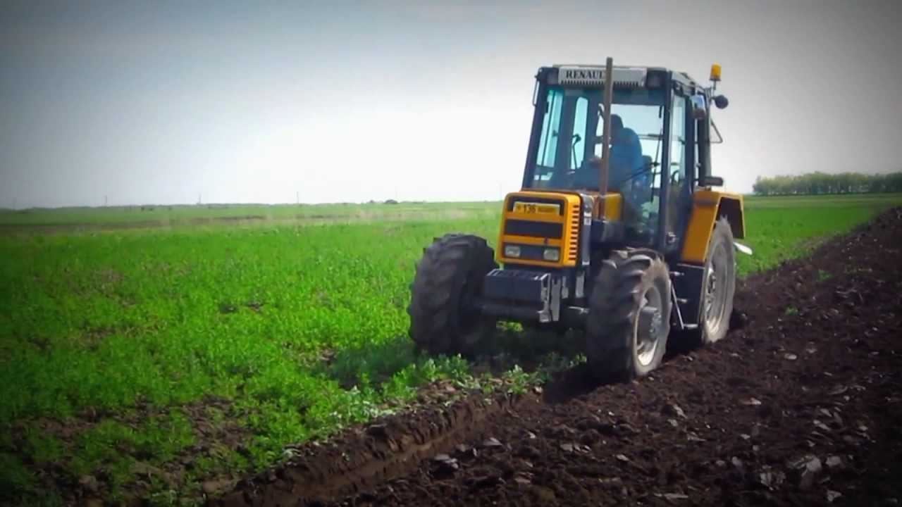 Plowing 2012 in Romania|Renault 95.14TX+Eberhardt TIGER 201/65|Full HD 1080p|