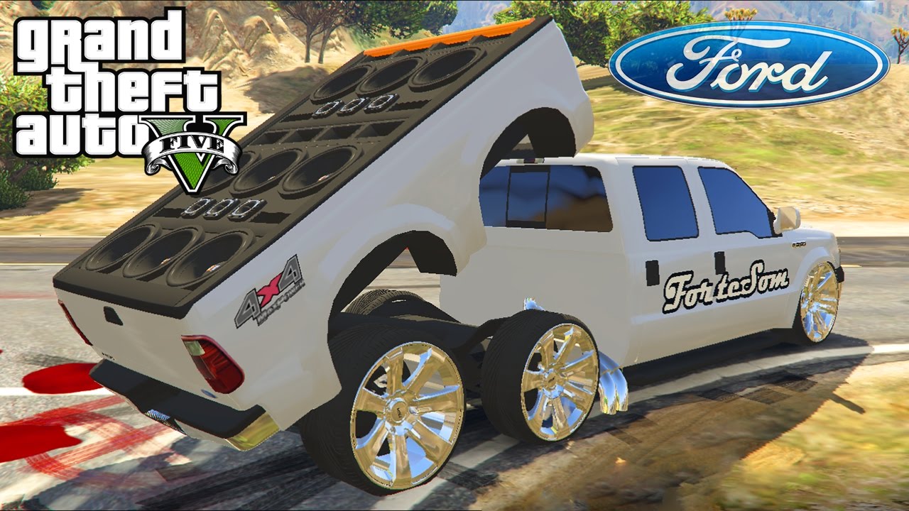 Ford F-250 com Paredão de Som - GTA 5 Mods
