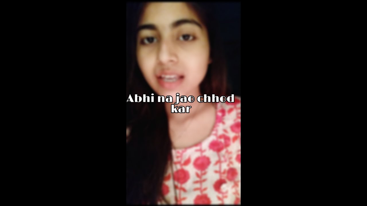 Abhi na jao chhod kar cover || Krishna Bhowmik
