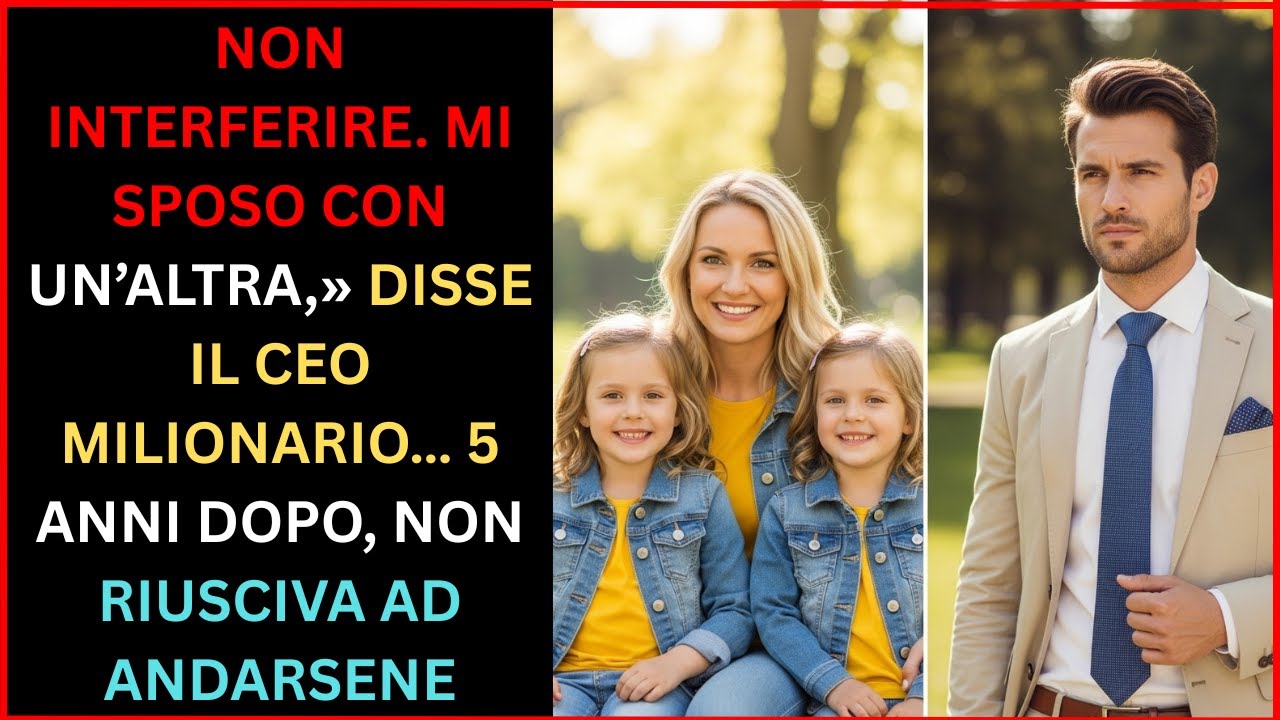 NON INTERFERIRE,» DISSE IL CEO MILIONARIO… 5 ANNI DOPO, NON RIUSCIVA AD ANDARSENE.