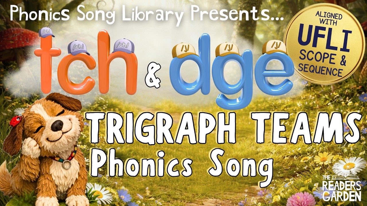 🎵 The TCH & DGE Trigraph Song | PHONICS Rule After Short Vowels | Aligned with UFLI Scope & Sequence
