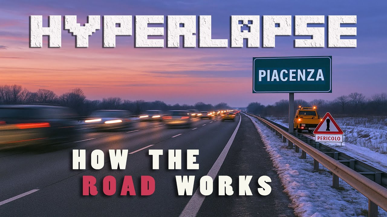 HYPERLAPSE 4K | AUTOSTRADA da MALPENSA a PIACENZA | 2024