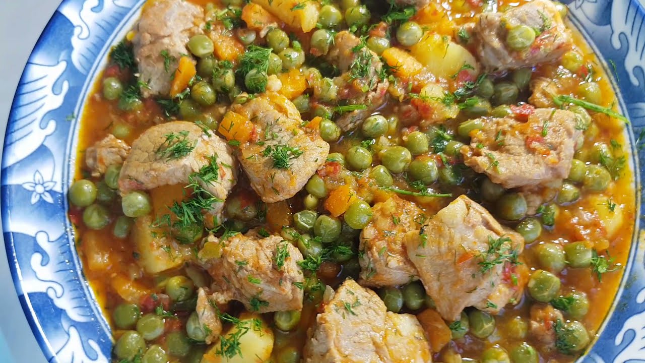 Mancarica de mazare cu ,carne de porc