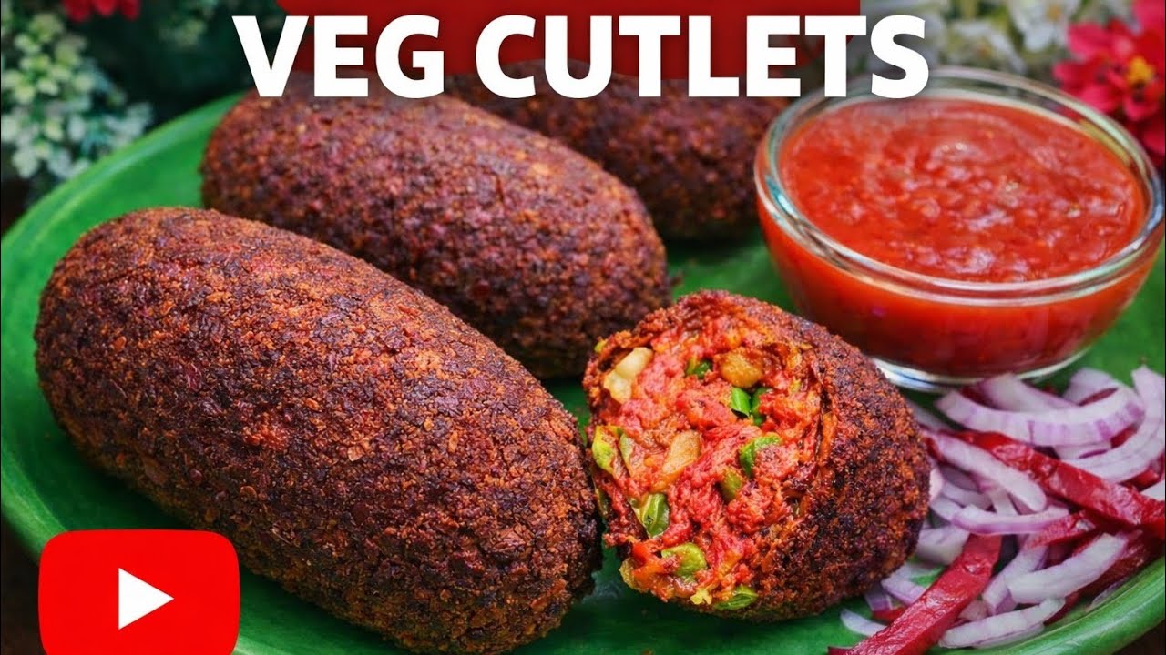 Crispy Veg Cutlet Recipe | Street Style Veg Cutlet Banane Ka Easy Tarika