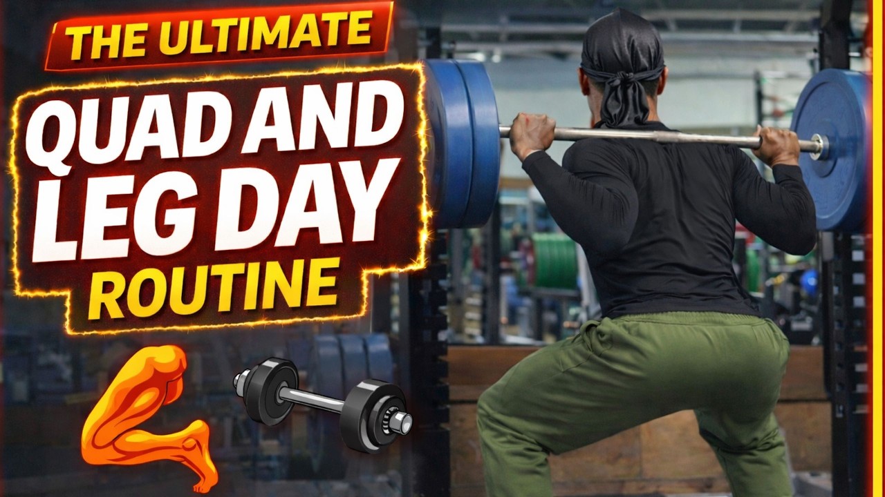 INSANE QUAD AND LEG DAY! (Grow Massive Legs)