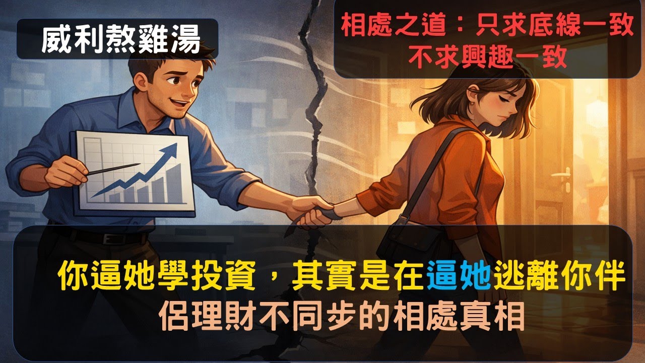 S25EP2|你逼她學投資，其實是在逼她逃離你。伴侶理財不同步的相處真相，相處之道只求底線一致，不求興趣一致啦。