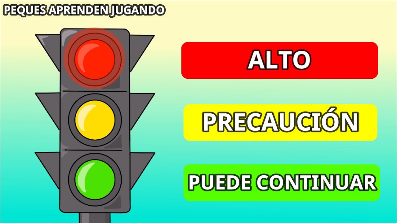 El sem&aacute;foro para ni&ntilde;os  Sem&aacute;foro de veh&iacute;culos y de peatones  Video de Peques Aprenden Jugando