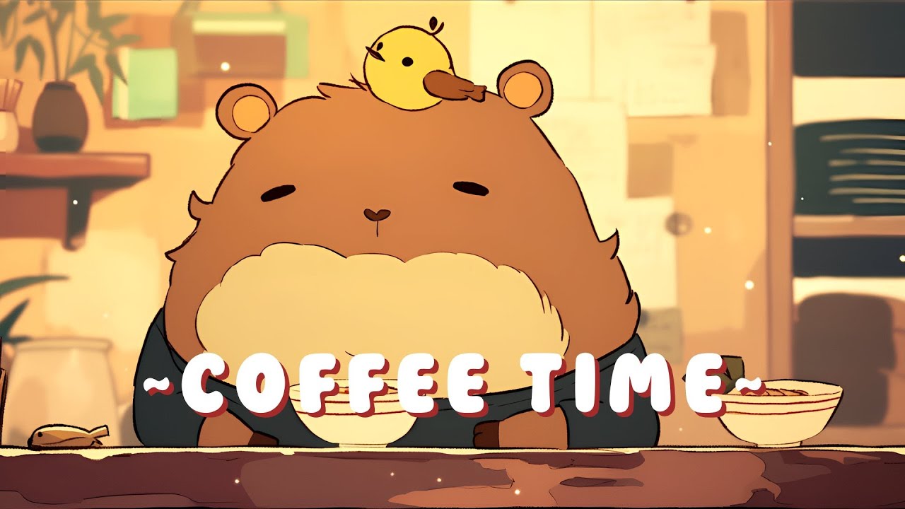 Capybara Lofi Music Station | Relaxing Jazz Hop Collection 🦫 🍵 ✨