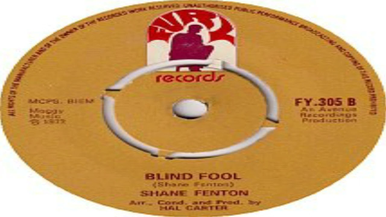 Shane Fenton   Blind Fool B Side 1972