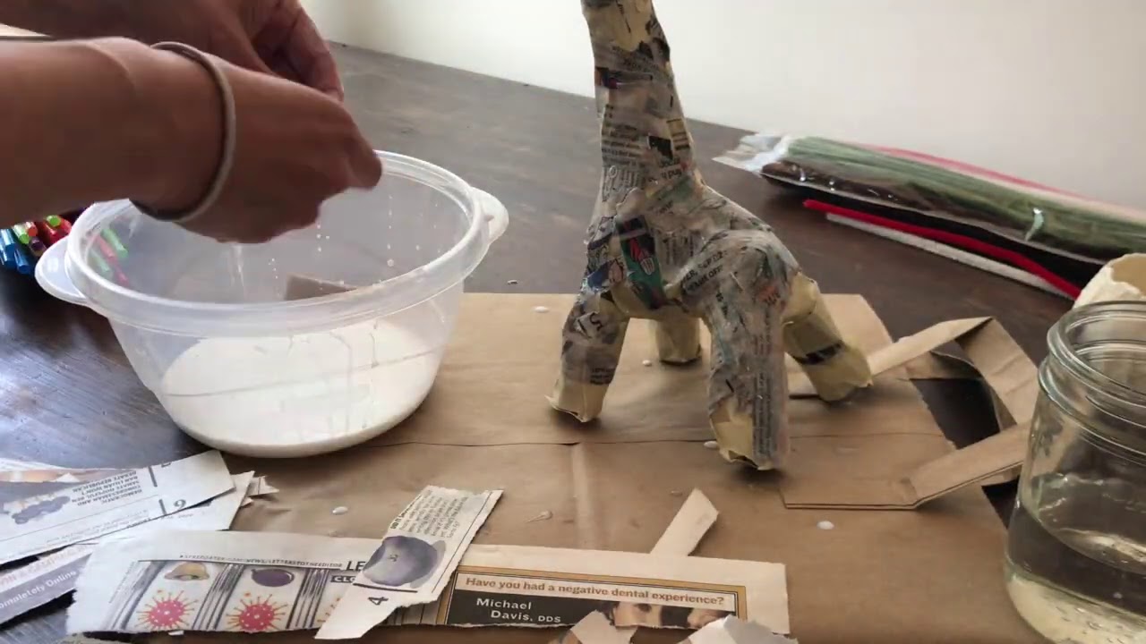 Adding Paper Mache To Your Animal Form