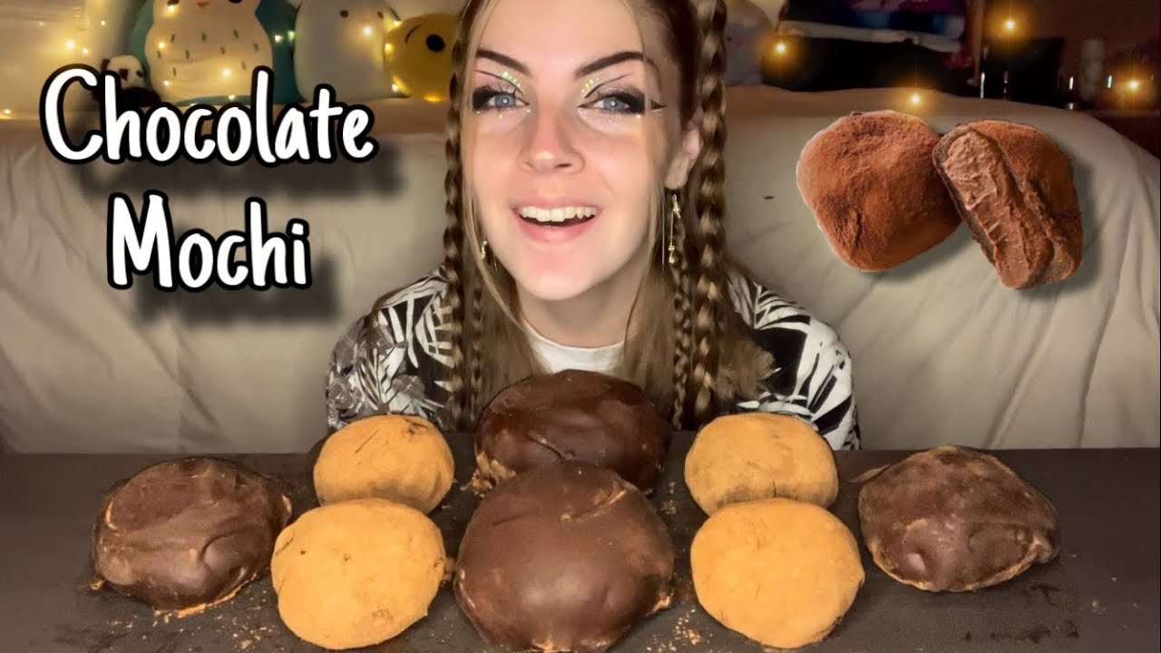 CHOCOLATE MOCHI MUKBANG! (Vegan) (No Talking)