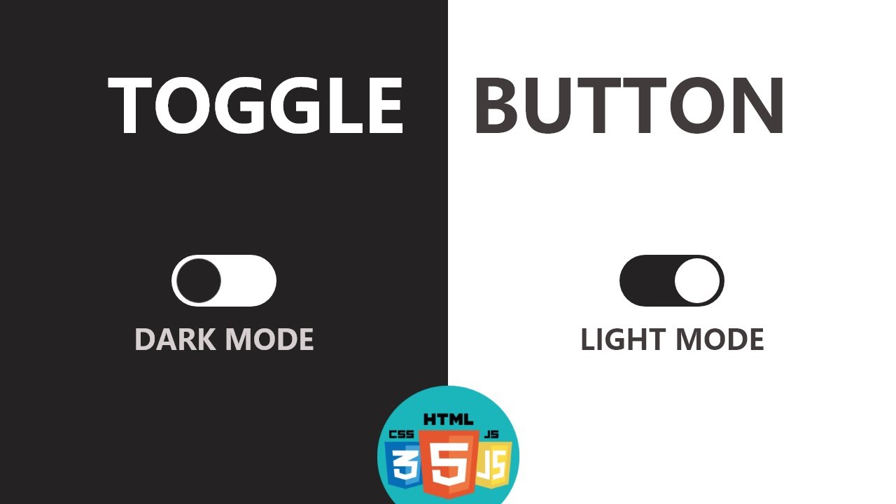 DARK MODE facilmente con un TOGGLE BUTTON desde 0 | HMTL CSS JS