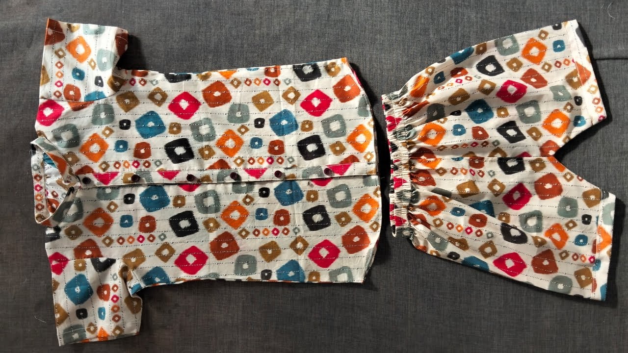 6 to 8 Years Boy Nikar Shirt Cutting and Stitching|| Baby Boy Summer Dress Easy Sewing Tutorial