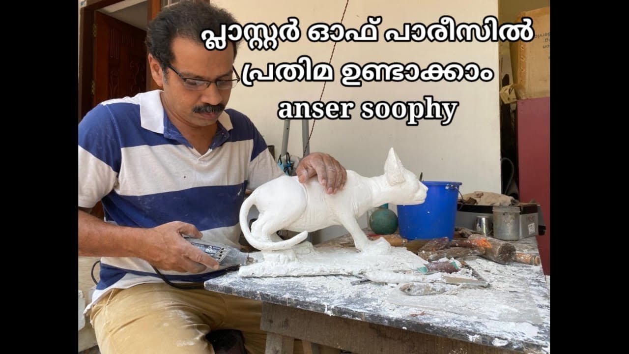 Sculpture making using plaster of Paris