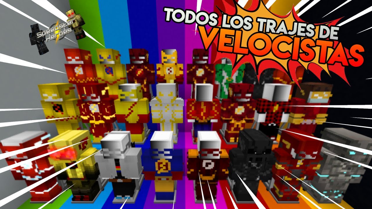 ⚡ TODOS LOS TRAJES DE VELOCISTAS | SPEEDSTER HEROES MOD [2020]
