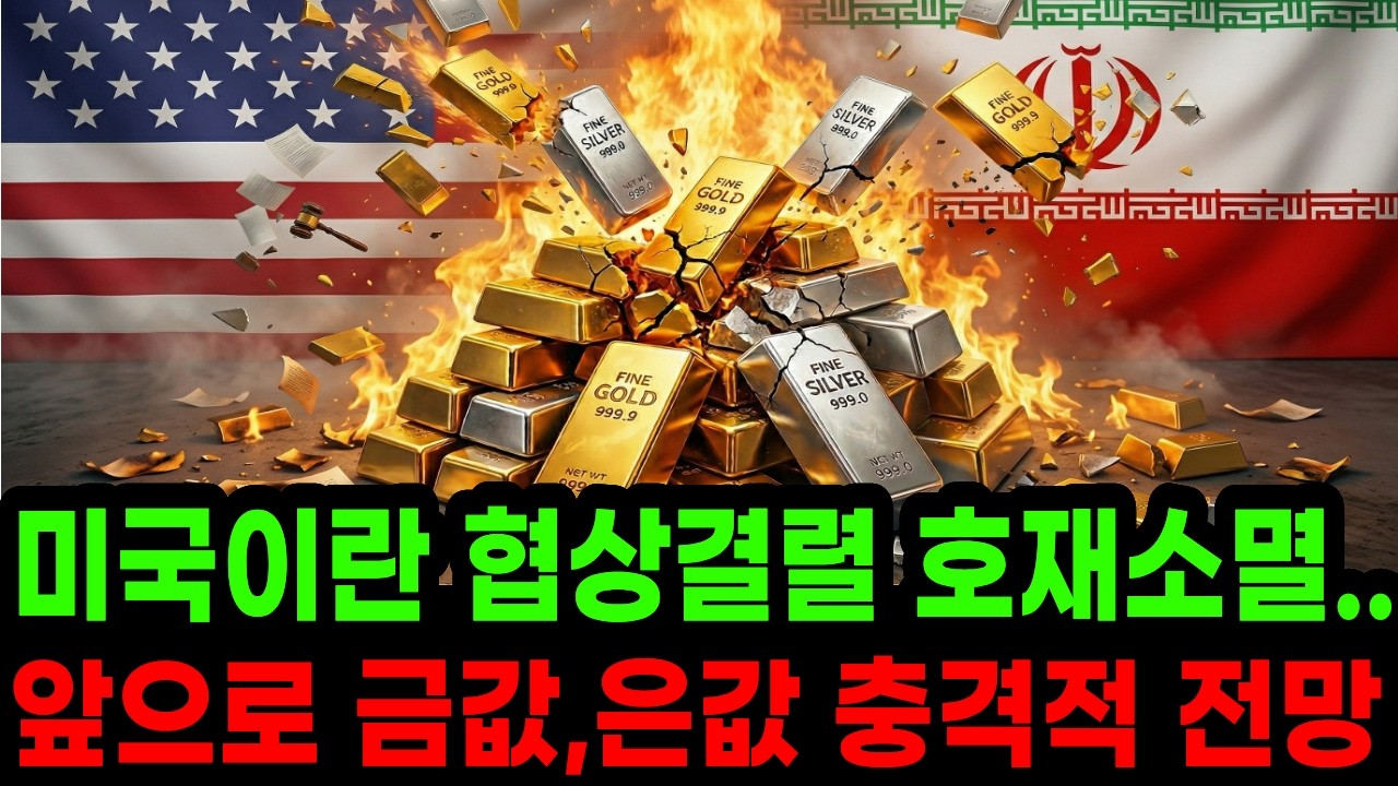 &ldquo;미국이란 협상결렬&rdquo; 앞으로 금값,은값 충격적인 3가지 시나리오