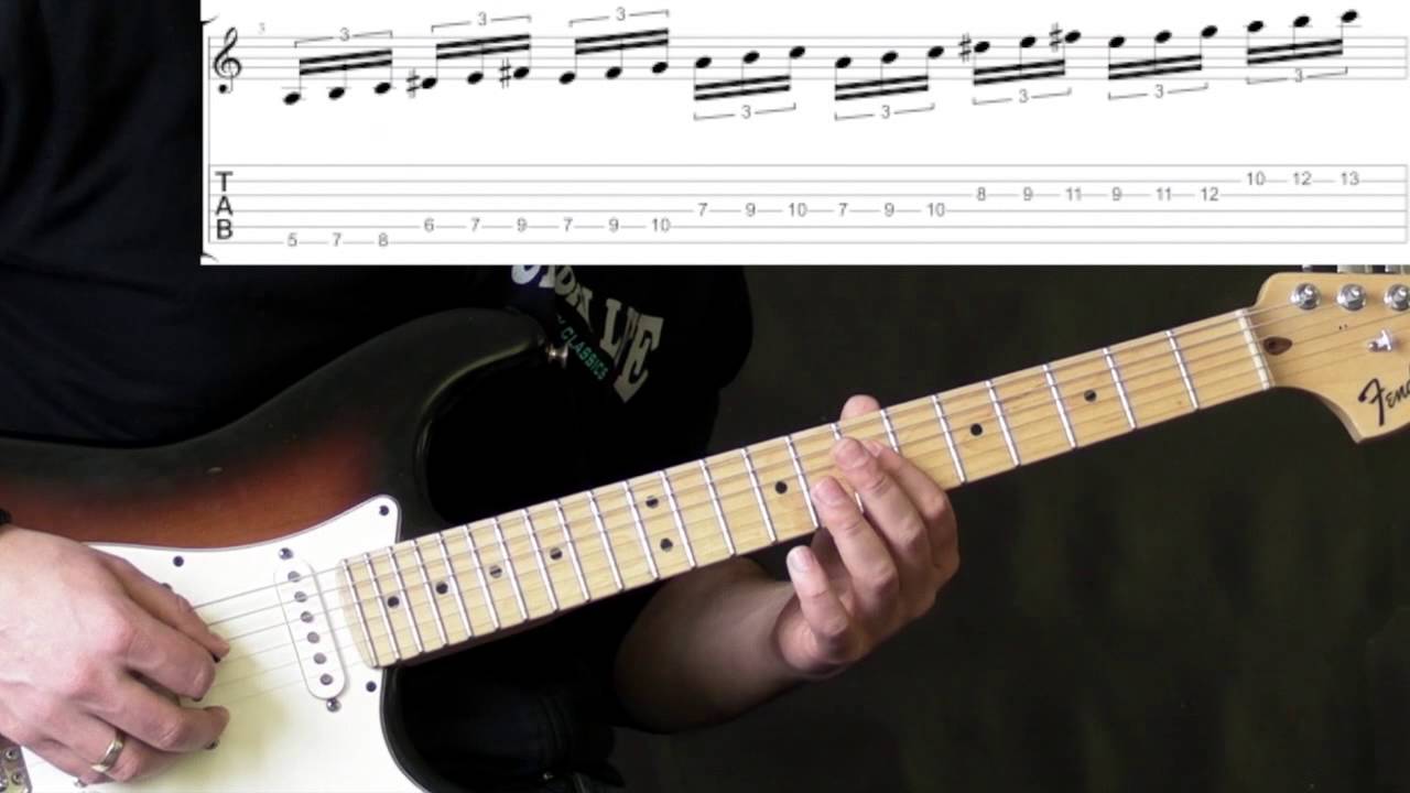 Урок игры на гитаре: Мальмстин встречает Гилберта в режиме Speed ​​Run/Lick