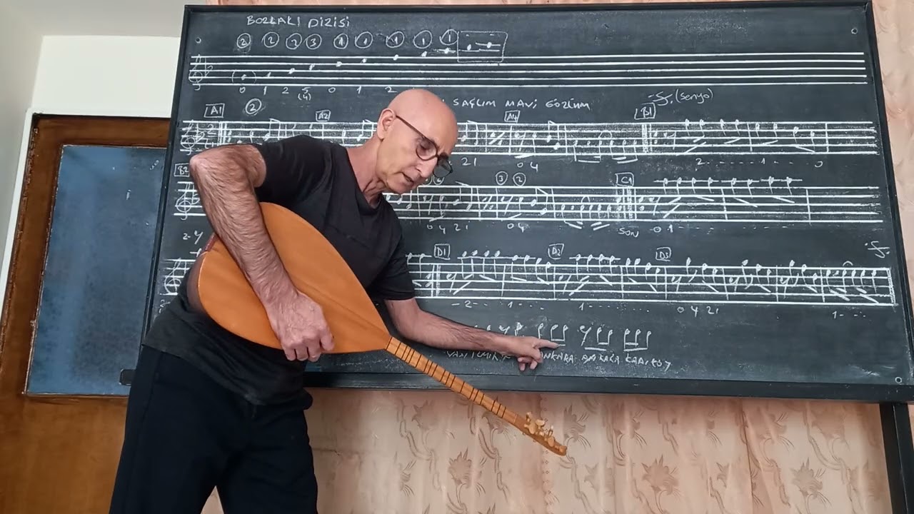 Bağlama Dersi: SARI SAÇLIM MAVİ GÖZLÜM 