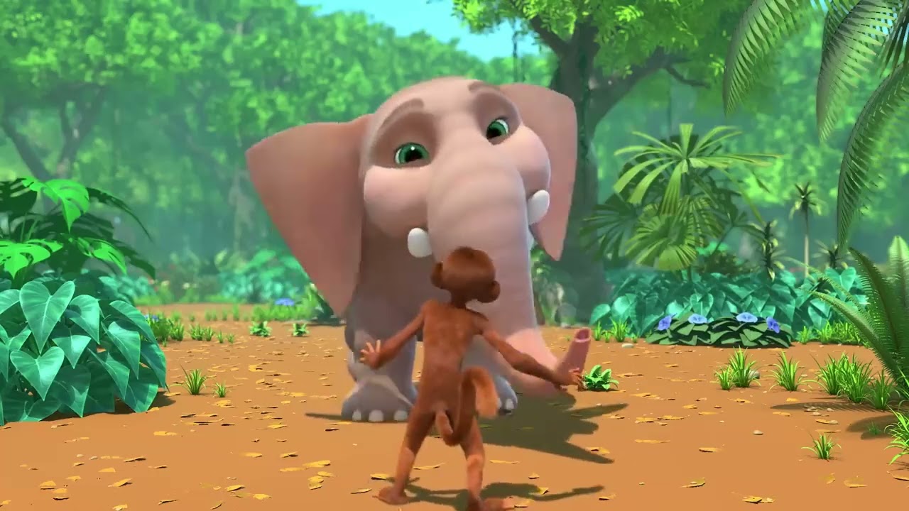 Make new Animal friends cartoon🐵🐘