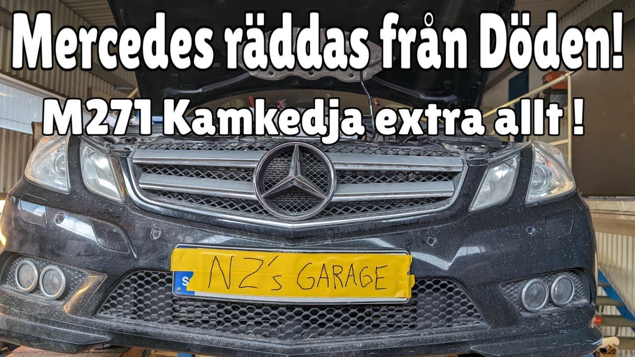 Byte kamkedja Mercedes motor M271 EVO. Supporta kanalen Swisha 1kr 0707654651