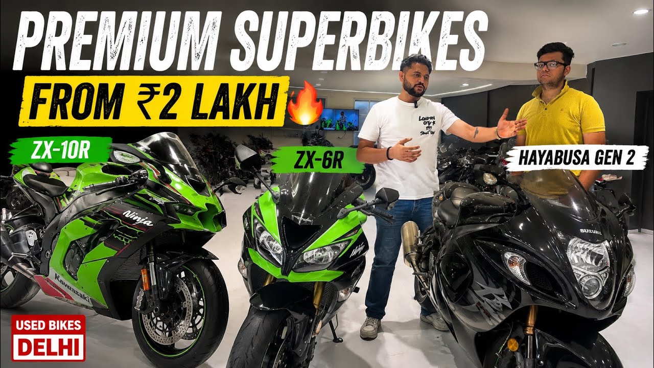 Second Hand Superbikes For Just ₹2 Lakh | Used Premium Superbikes Delhi 🔥Hayabusa Ninja ZX6R ZX10R