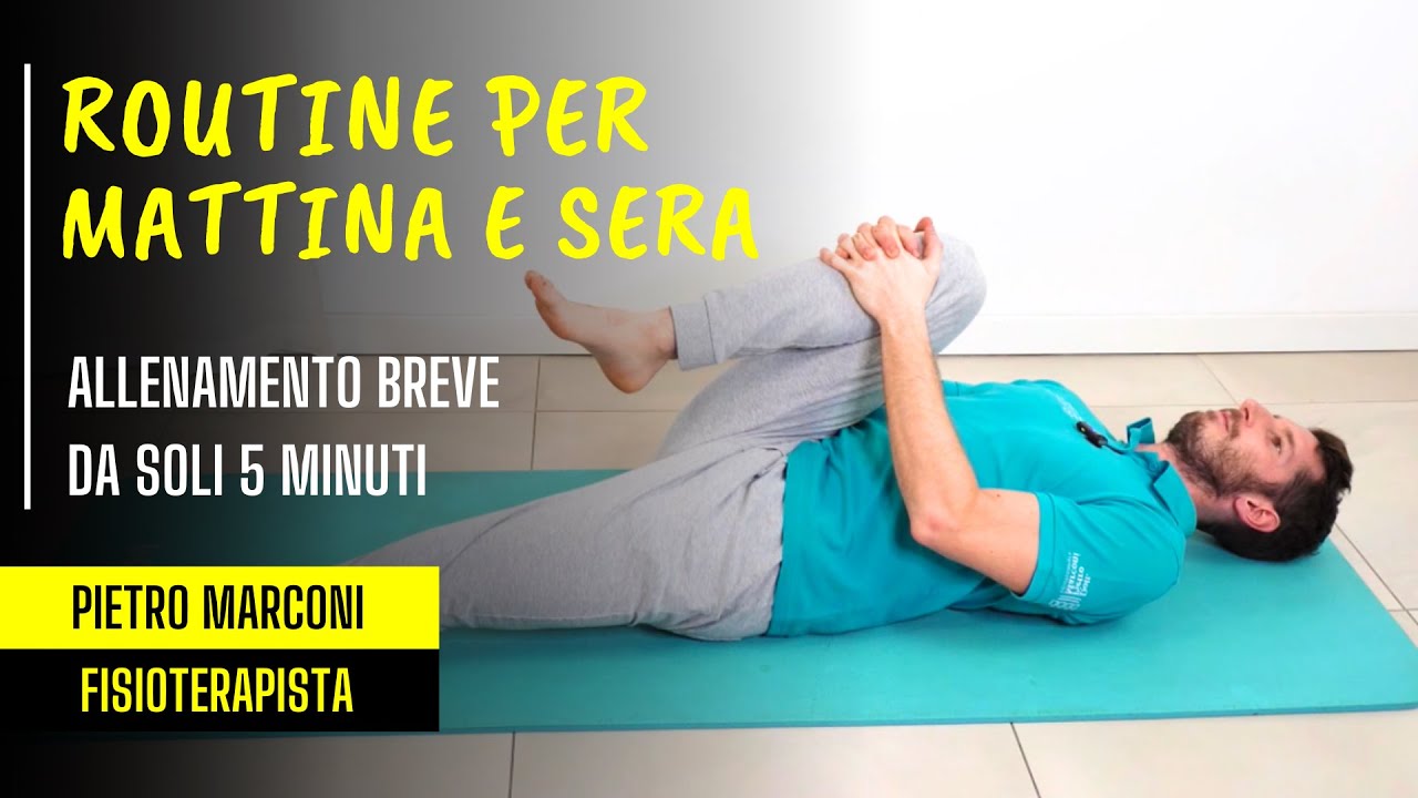 Routine di ALLENAMENTO da 5 MINUTI per MATTINA e SERA