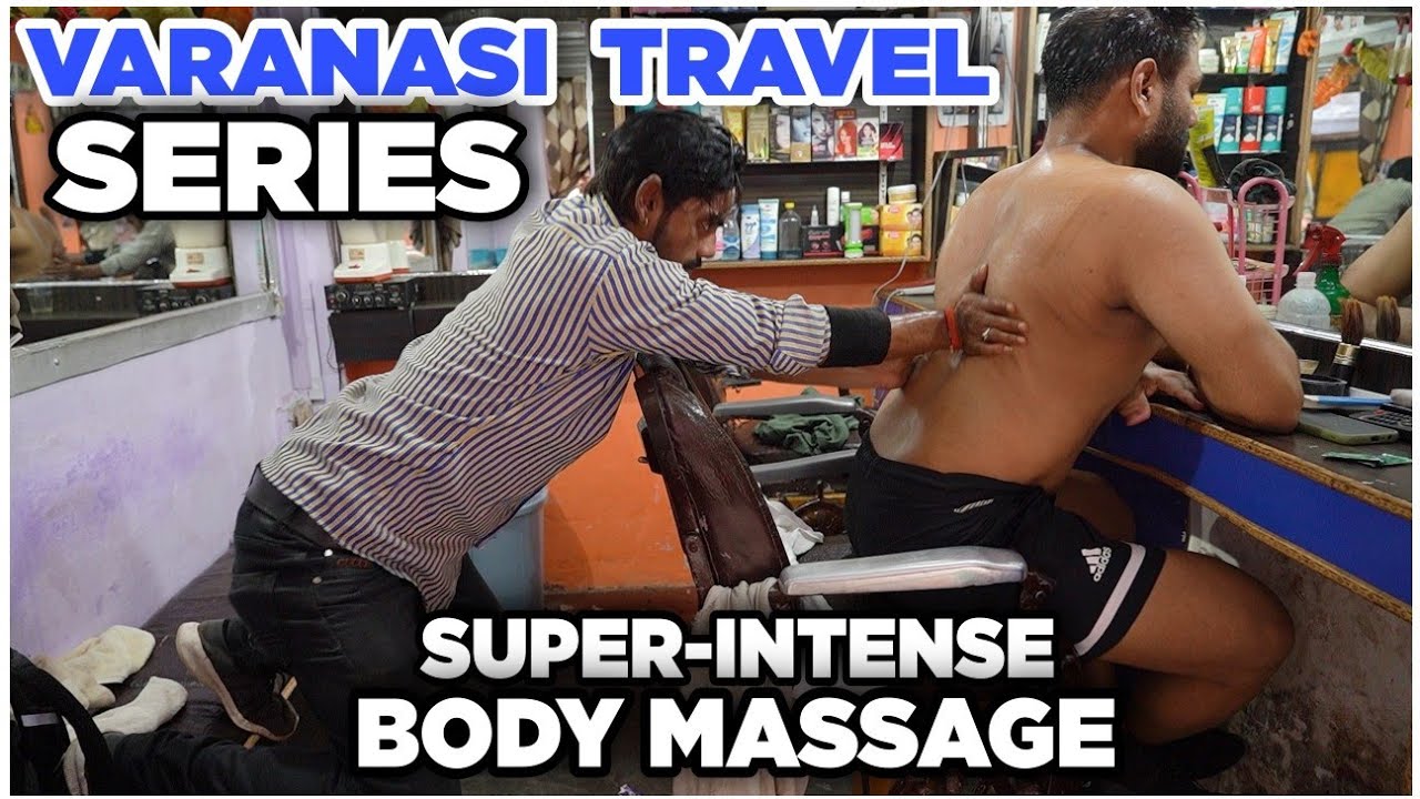Head massage, Body massage, Back Cracking, INDIAN BARBER ! VANRANASI TRAVEL SERIES #ASMR