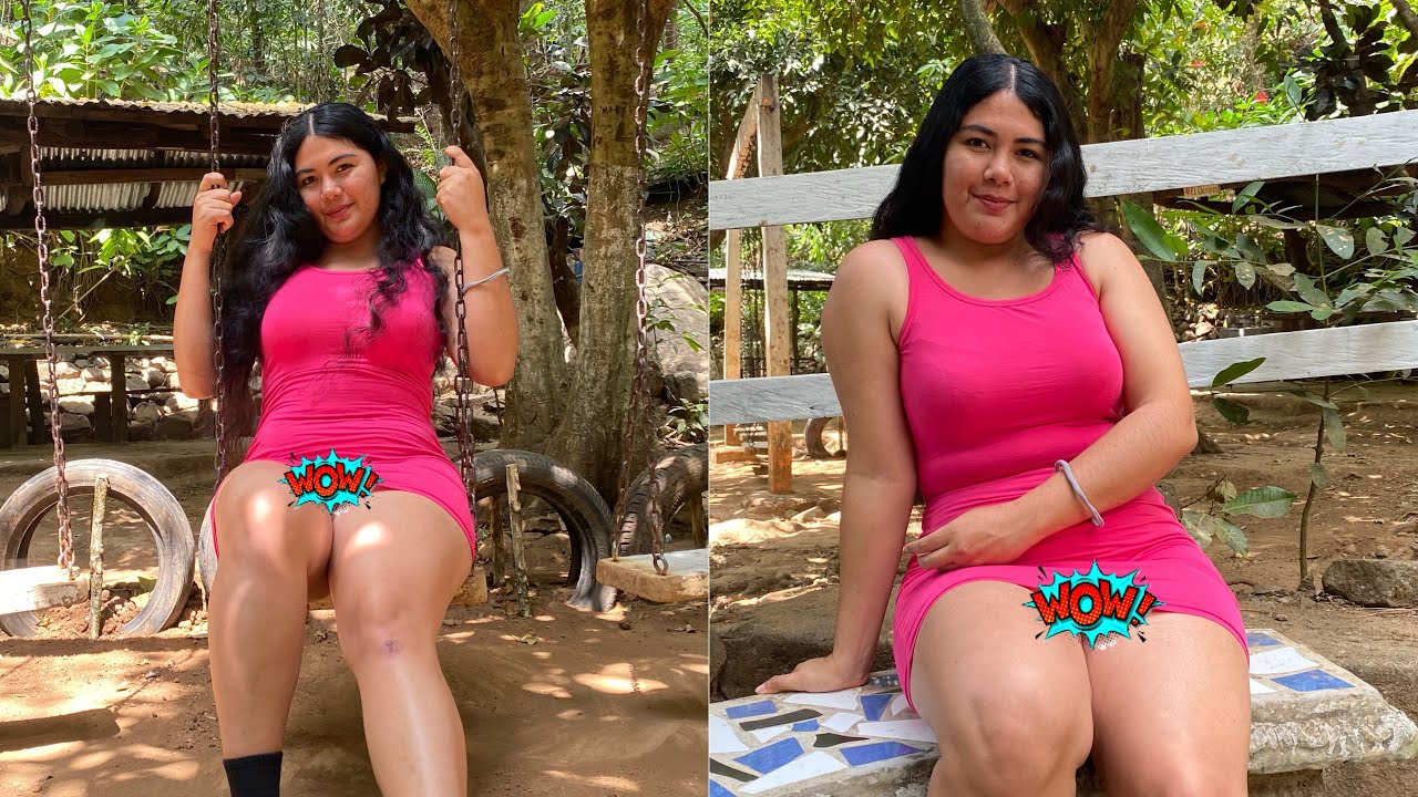 JASMIN NOS MUESTRA EL HERMOSO VESTIDO ROSA 