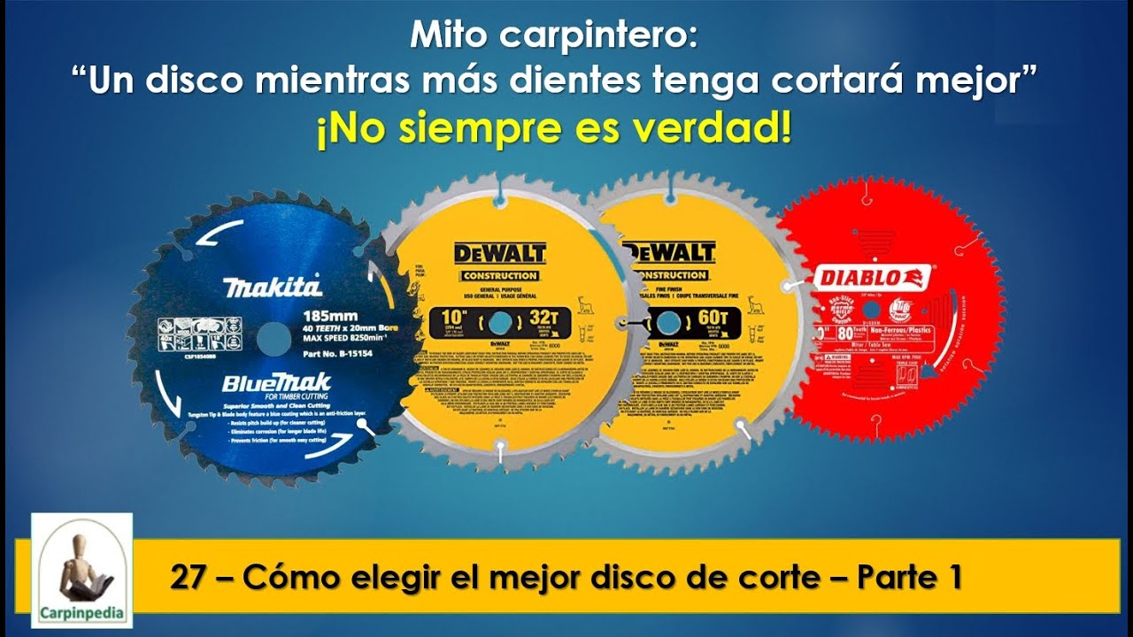 027 - C&oacute;mo elegir el mejor disco de corte