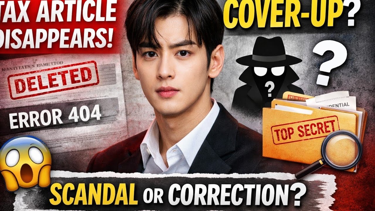 Статья Ча Ын У о налогах исчезла за одну ночь 😱 Замалчивание или опровержение в СМИ?