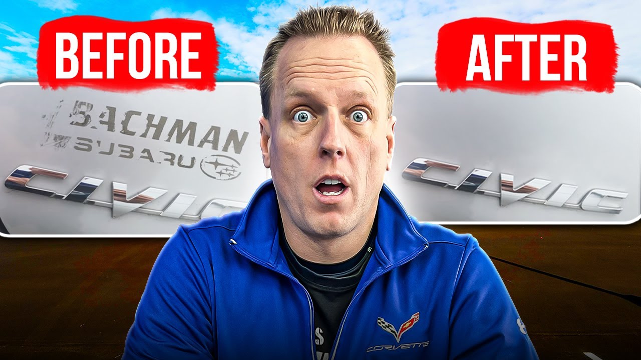 How to remove a dealer sticker from the back of your car.