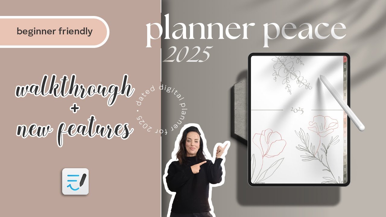 [NEW FEATURES] 2025 Digital Planner Peace - GoodNotes Walkthrough