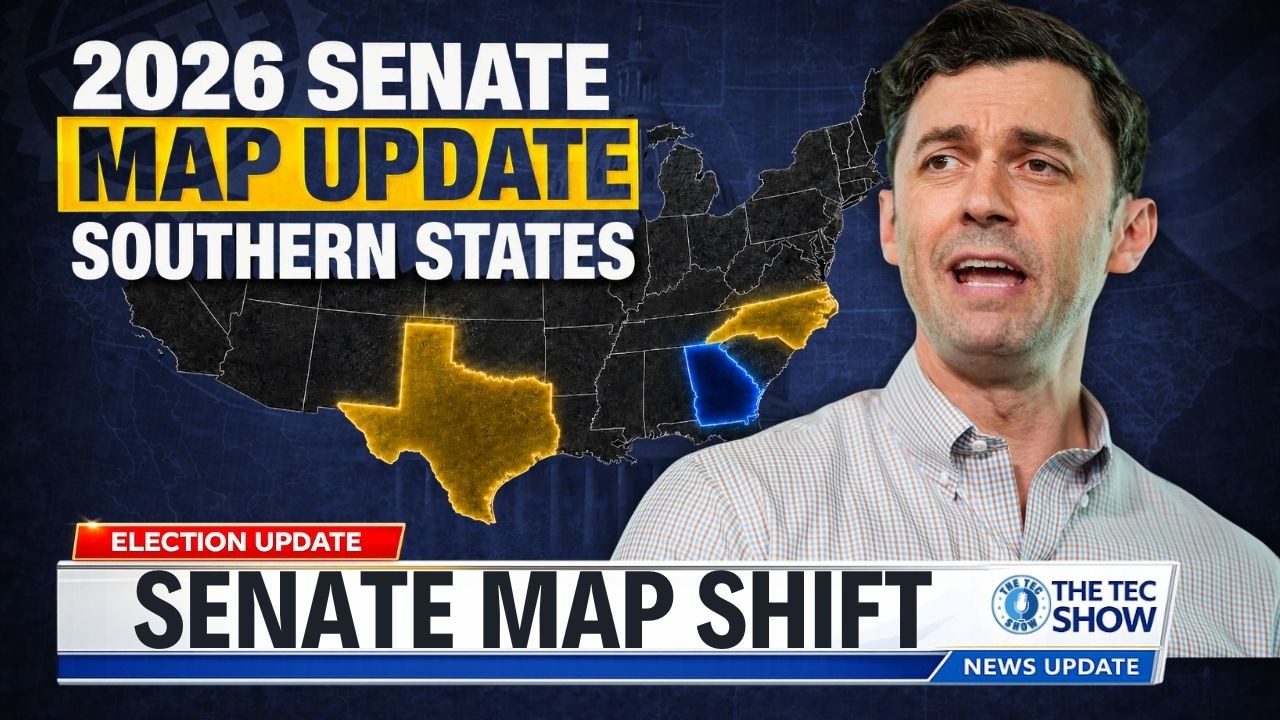 The 2026 Senate Map Southern Battleground States Based On The Newest Data.