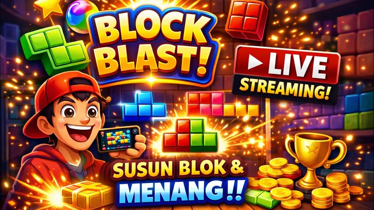 LIVE 🔴 Block Blast Indonesia! Susun Blok Santai Tapi Auto Nagih 😱🔥