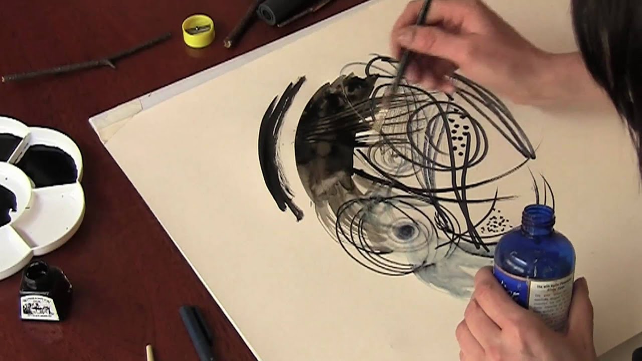 Mark Making with inks