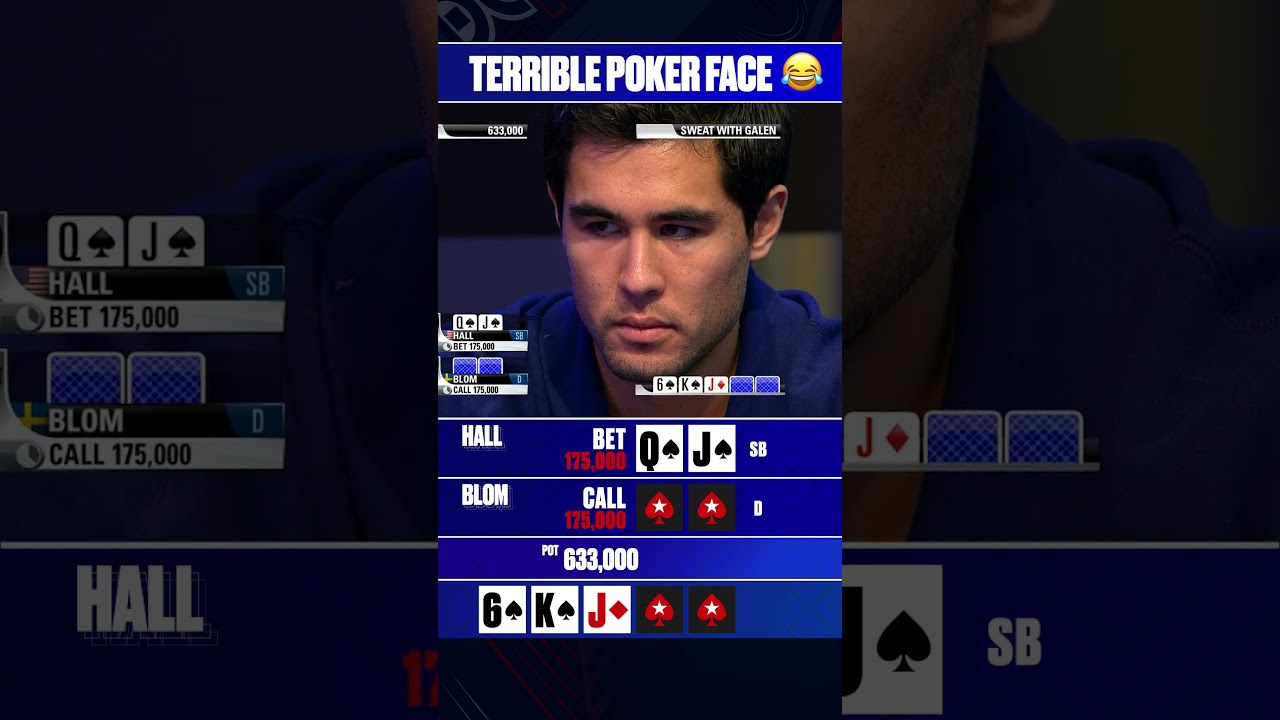 Involuntary Reaction 😂 #pokerface #PCA