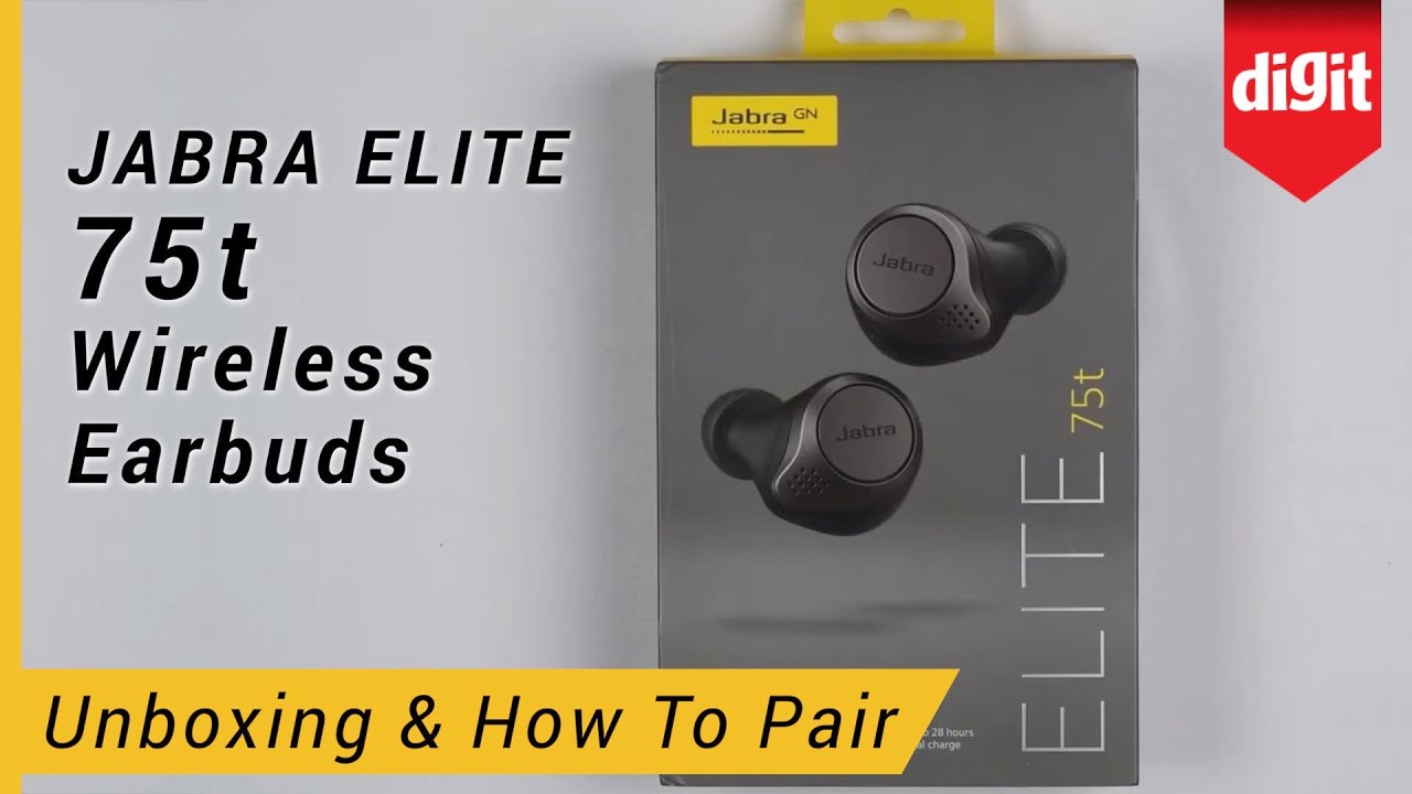 Jabra Elite 75t True Wireless Earphones Unboxing & How To Pair