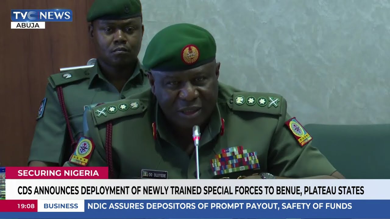 CDS Announces Deployment Of Newly Trained Special Forces To Benue, Plateau States