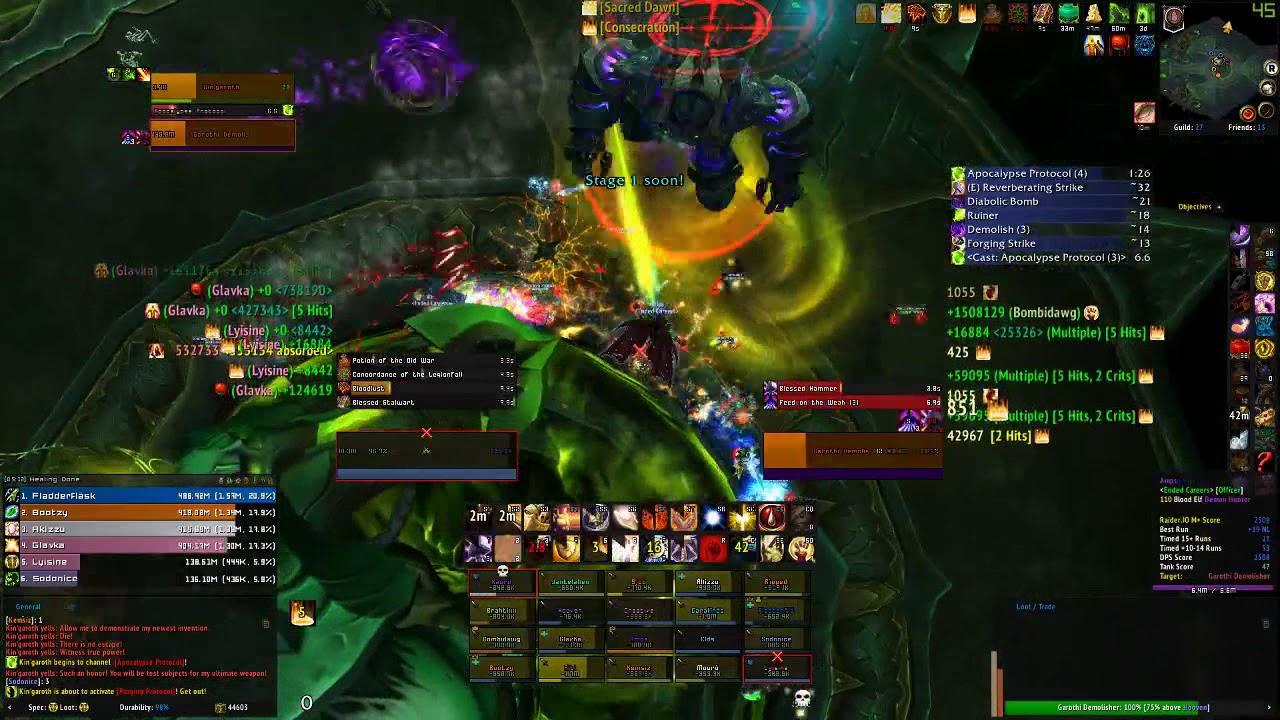 Kingaroth Mythic First Kill (Ended Careers-Tarren Mill)