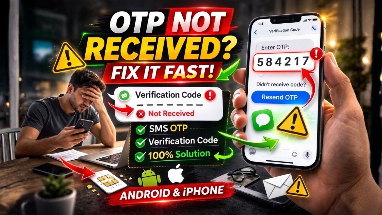 How to Fix Verification Code Not Received on Phone (SMS OTP Not Coming)