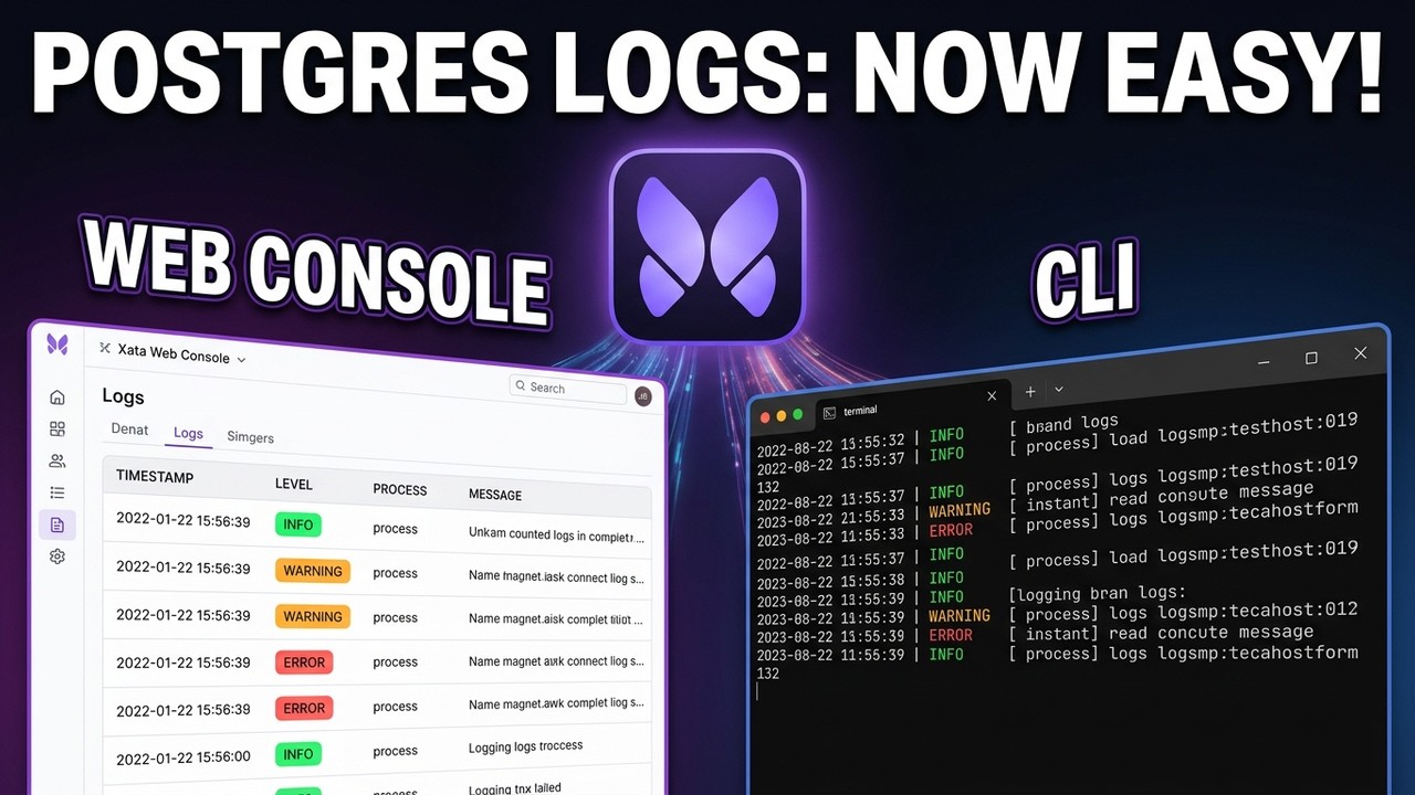 Branch Logs: read your Postgres logs in the console and CLI