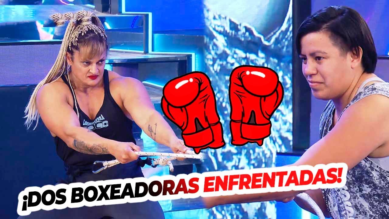 Una triple campeona de boxeo enfrentó a La Locomotora Oliveras en el cuadrilátero de #BAB