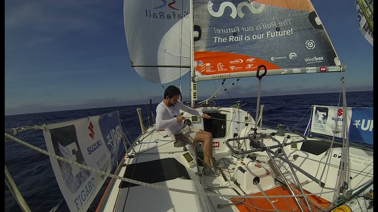 Beneteau Figaro 2 - Single-handed Spinnaker Gybe