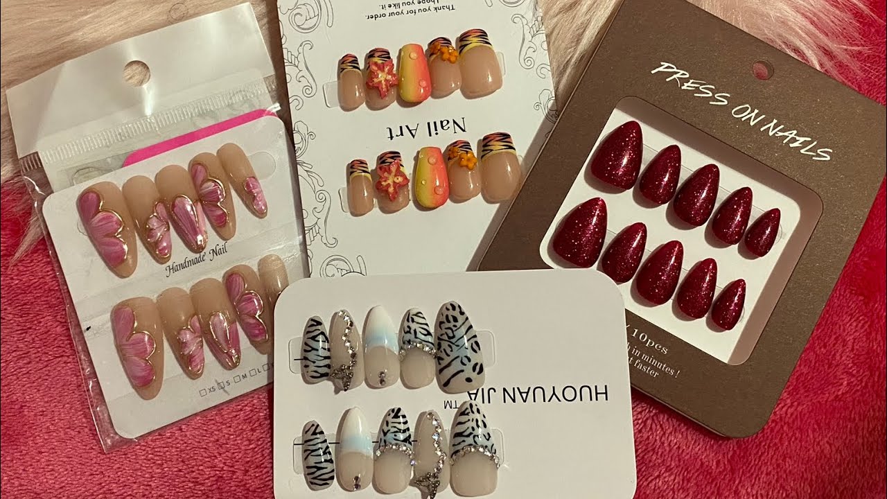 Handmade Press-On Nail Collective Haul From Shein! For The Girlies who love 🌺 & 🎀 & ✨ & Extra!!!