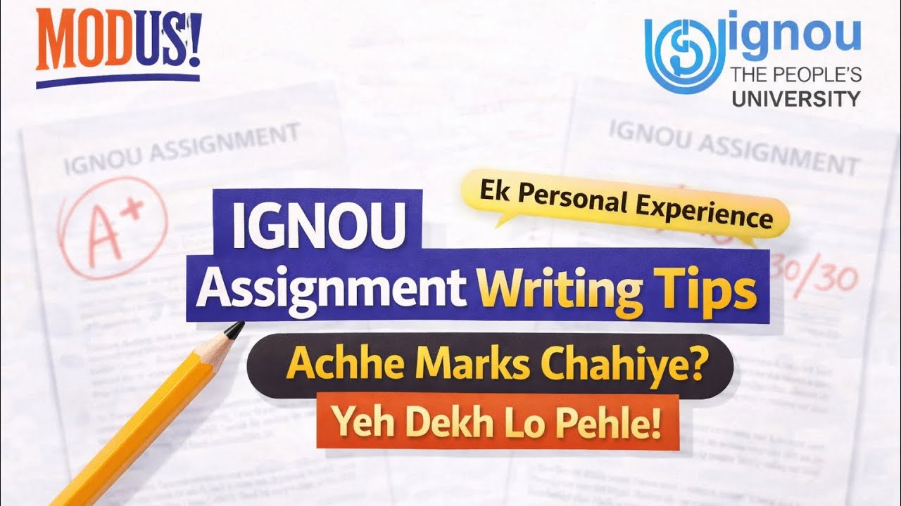 IGNOU Assignment Answer Writing Guide | Score Better Marks #Ignou 