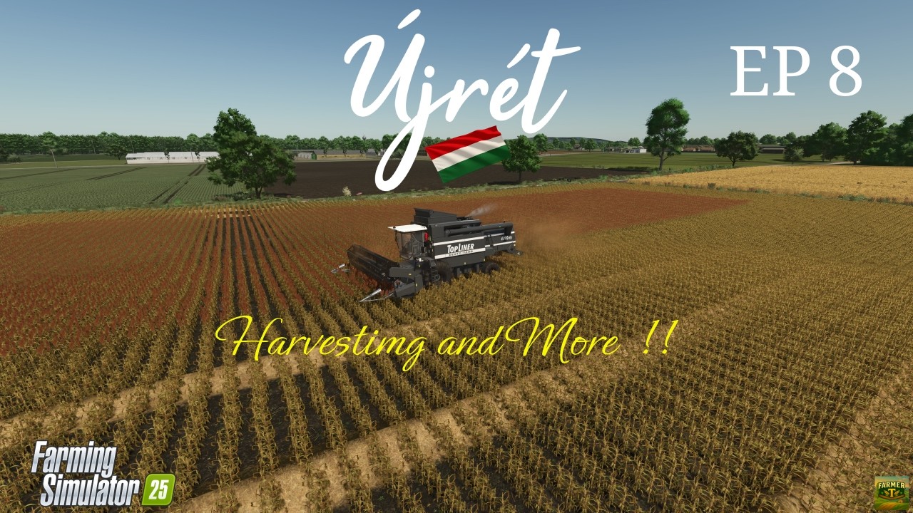 Ujret Ep 8-Baling ,Cultivating and Harvesting#fs25
