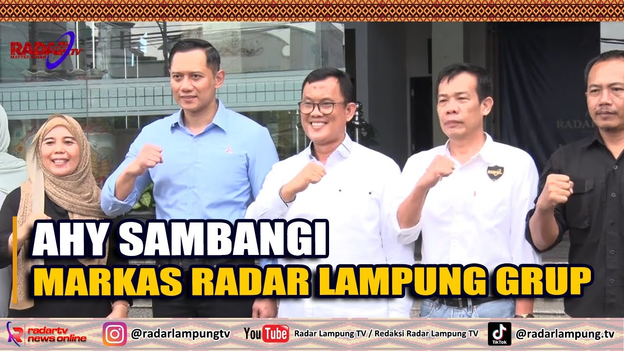 AHY Sambangi Markas Radar Lampung Grup
