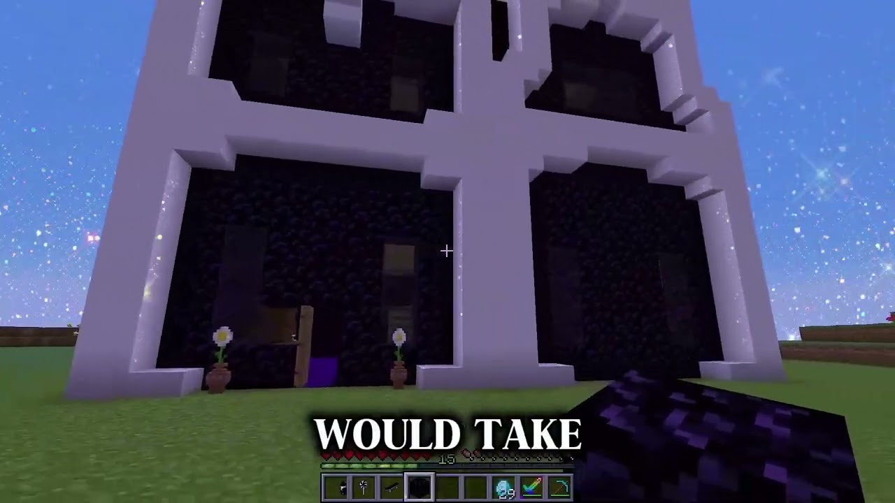 I SURVIVED from BIRTH until becoming an IMMORTAL made of OBSIDIAN! - Minecraft